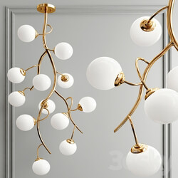 Grapes branch chandelier Pendant light 3D Models 