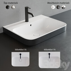 Duravit HAPPY D.2 PLUS Rectangular Washbasin 