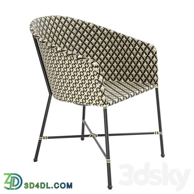 Cb2 Brava Dining Lounge Gray Wicker Chair