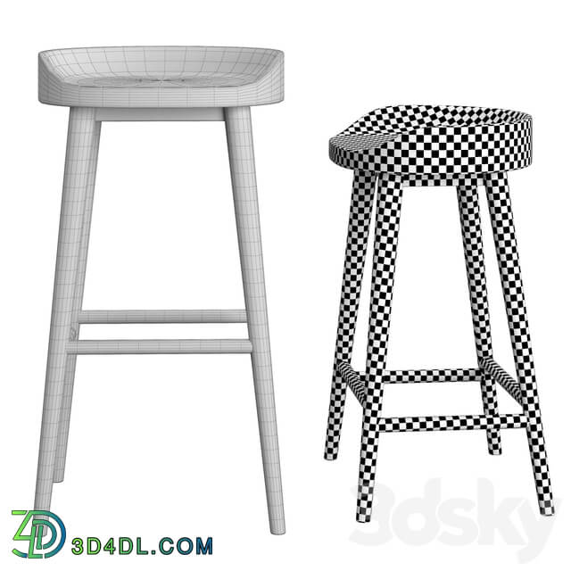 RH Danish Stool