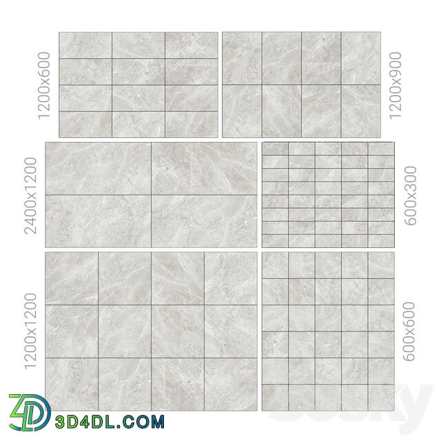 Gray marble tiles 3