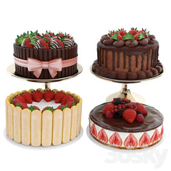 Strawberry cake collection 