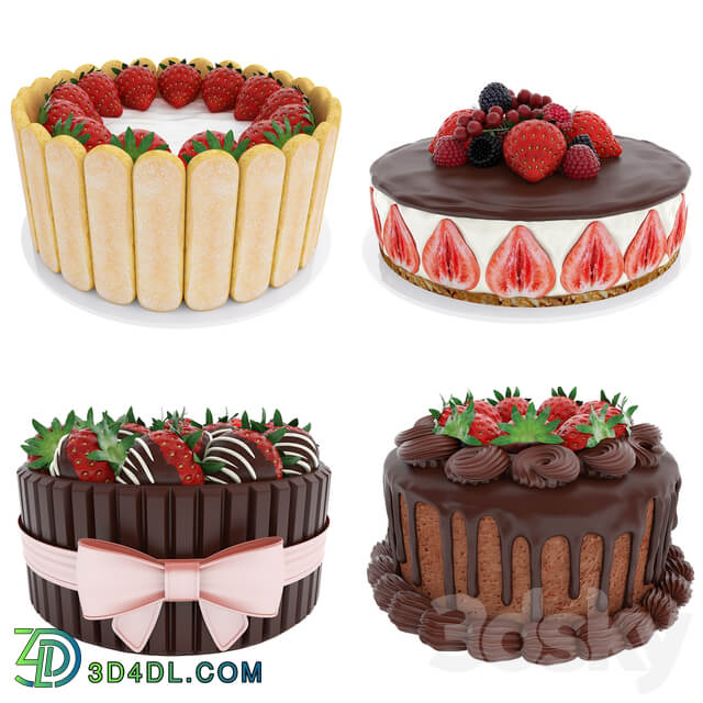 Strawberry cake collection