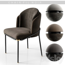 Chairs minotti fil noir 