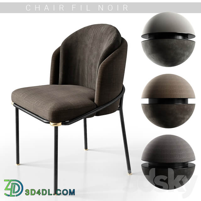 Chairs minotti fil noir