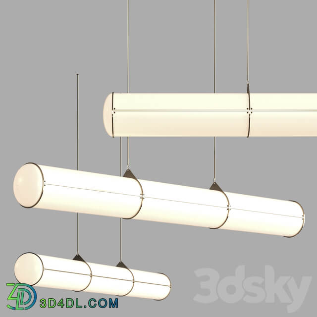 Roll Hill Endless Straight Suspended Lamp Pendant light 3D Models