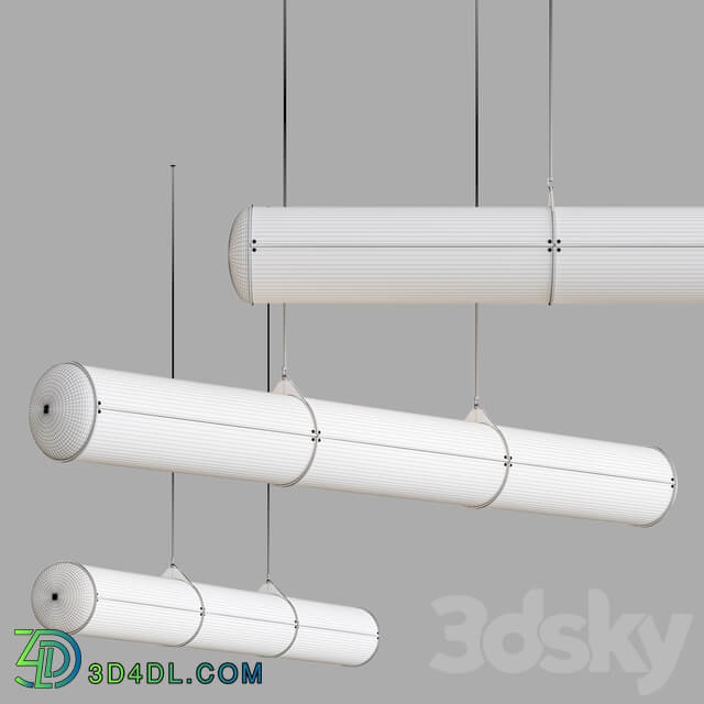 Roll Hill Endless Straight Suspended Lamp Pendant light 3D Models