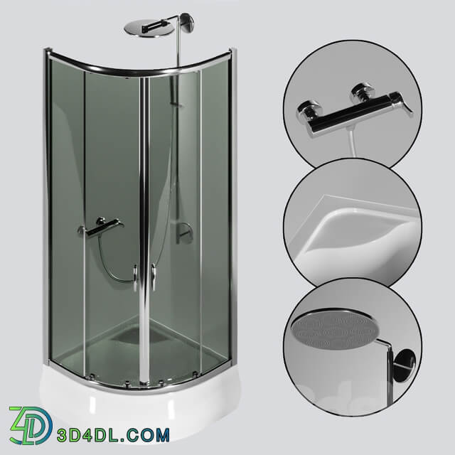 Shower Cabins 4pcs