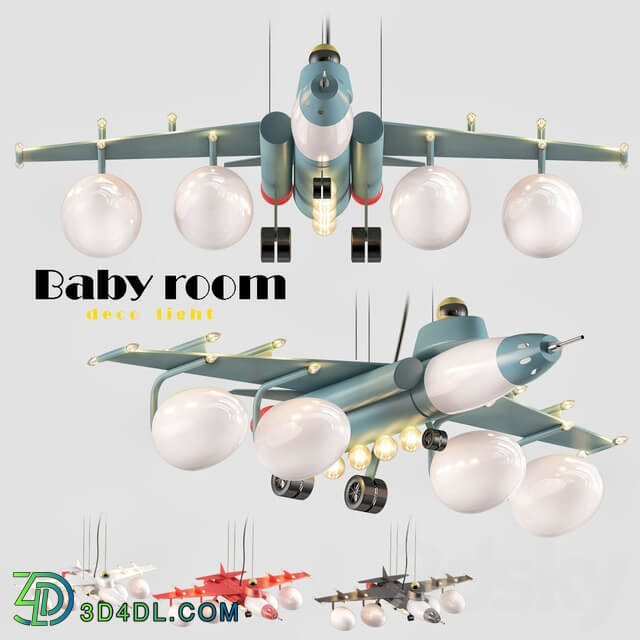 Baby room deco light Pendant light 3D Models