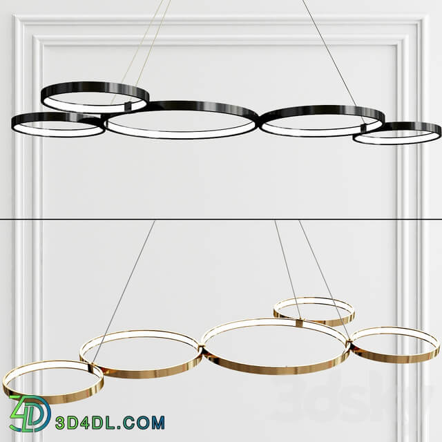 Doveton 5 Light LED Pendant light 3D Models