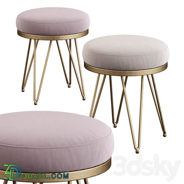 Safavieh Jenine Faux Ostrich Round Bench