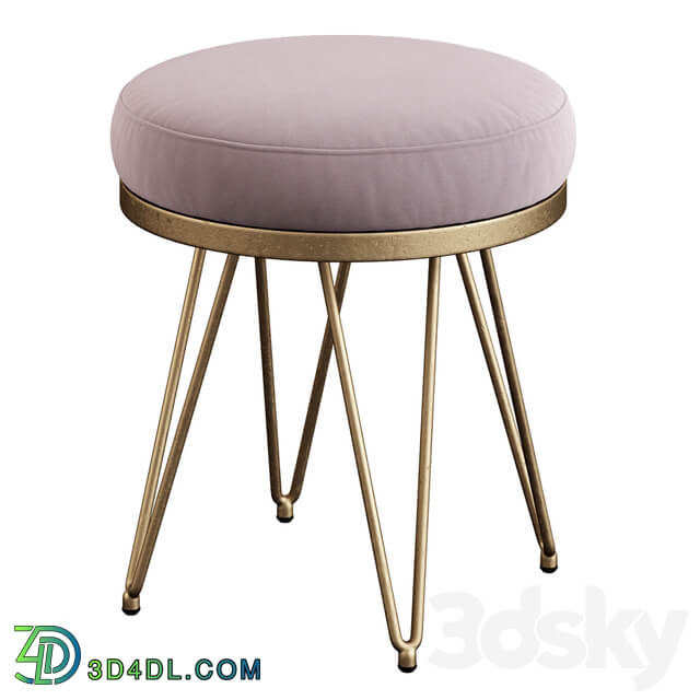 Safavieh Jenine Faux Ostrich Round Bench