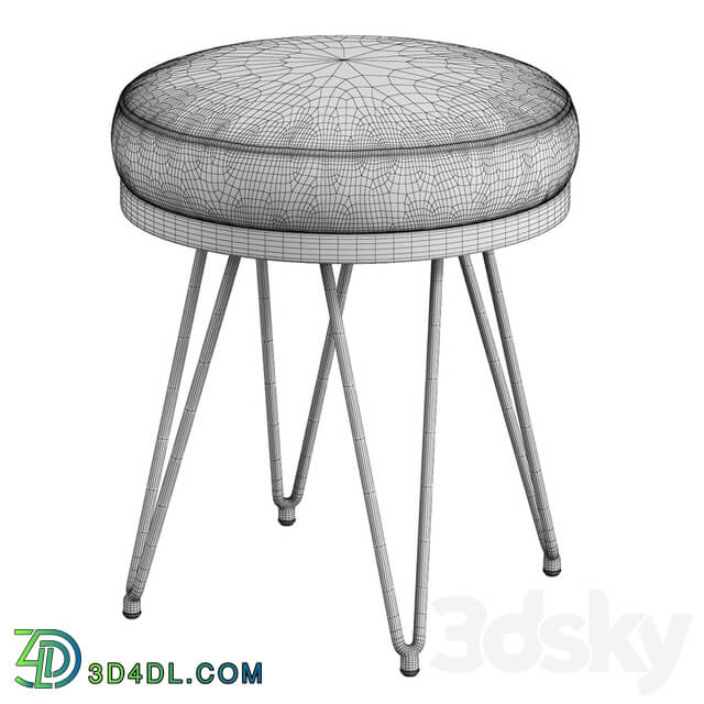 Safavieh Jenine Faux Ostrich Round Bench