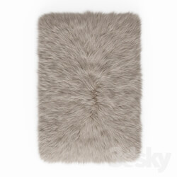 Fluffy rug with long fur 