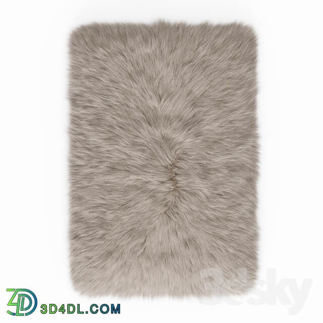 Fluffy rug with long fur