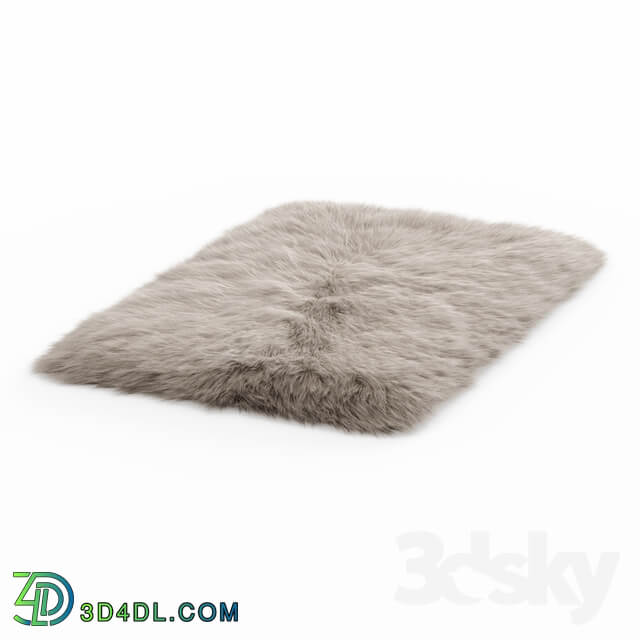 Fluffy rug with long fur