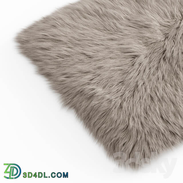 Fluffy rug with long fur