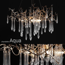 Chandelier serip aqua Pendant light 3D Models 