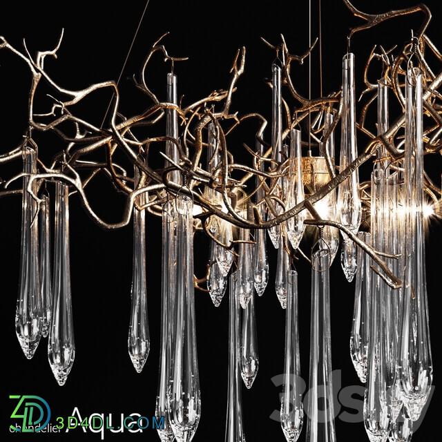 Chandelier serip aqua Pendant light 3D Models