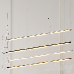 Pipeline Linear Suspension Light by Caine Heintzman from ANDlight Pendant light 3D Models 