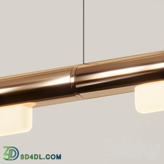 Pipeline Linear Suspension Light by Caine Heintzman from ANDlight Pendant light 3D Models