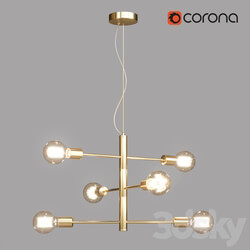 Hanging chandelier Lussole Lgo Huron GRLSP 8155 Pendant light 3D Models 