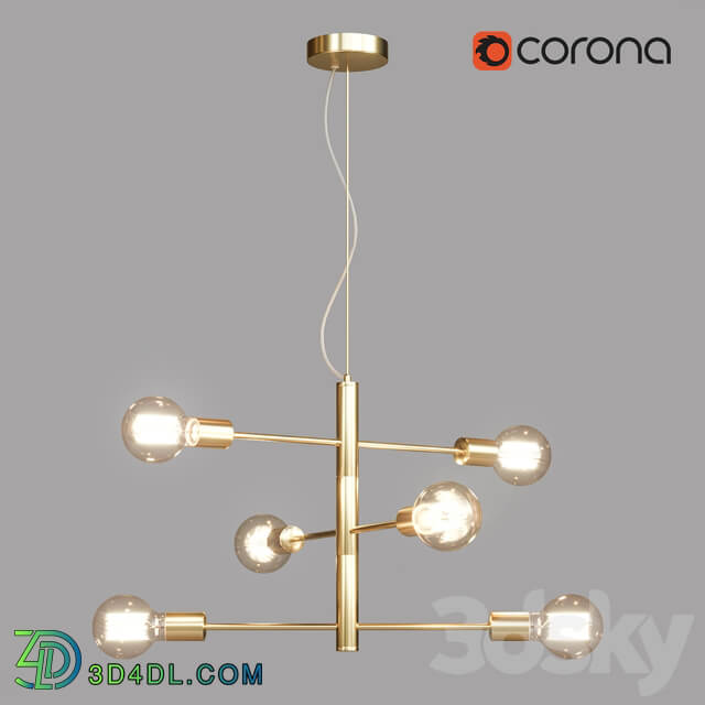 Hanging chandelier Lussole Lgo Huron GRLSP 8155 Pendant light 3D Models