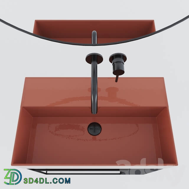 Wall mounted washbasin Globo