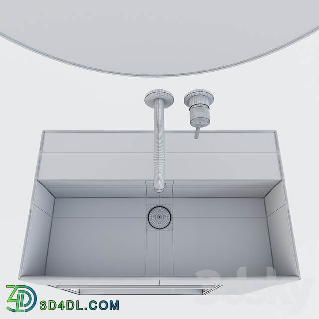 Wall mounted washbasin Globo