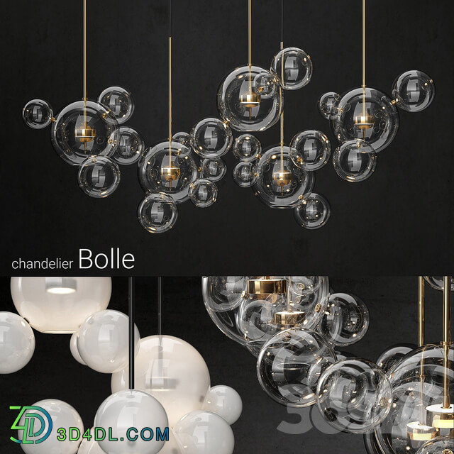 Chandelier Giopato Coombes Bolle 24 lights 2 Pendant light 3D Models