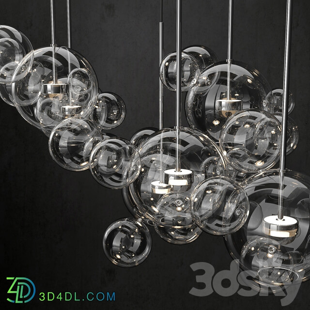 Chandelier Giopato Coombes Bolle 24 lights 2 Pendant light 3D Models