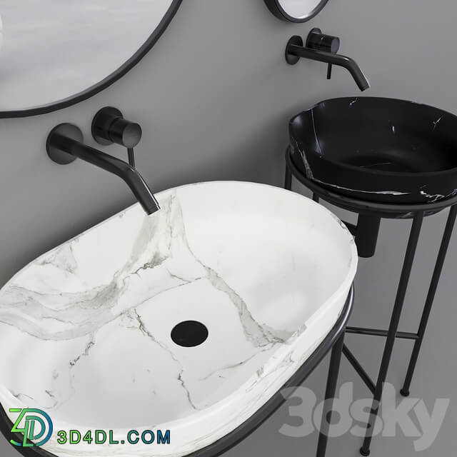 Marble washbasin Globo