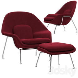 Knoll Saarinen Womb Chair and Ottoman 