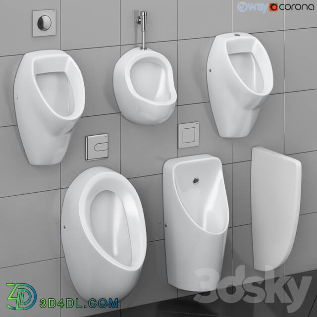 Cersanit set 74 urinal partition set