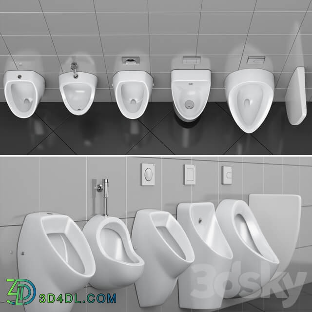 Cersanit set 74 urinal partition set