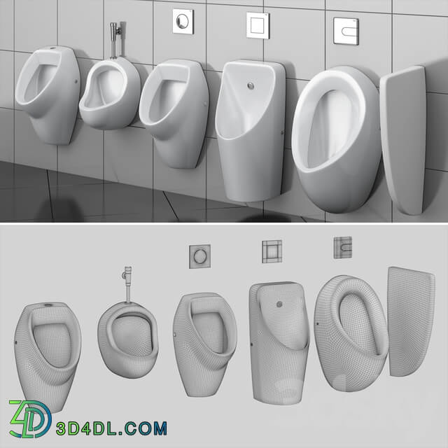 Cersanit set 74 urinal partition set