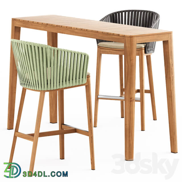 Table Chair MOOD BAR Chair MOOD High Table by Tribu