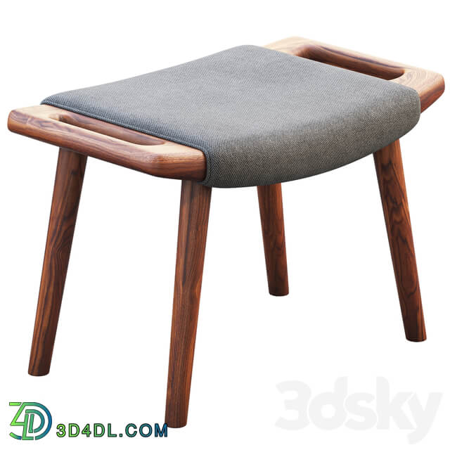 PP19 Papa Bear chair and ottoman 3D Models