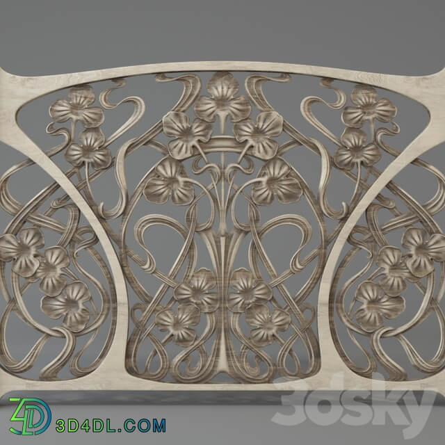 Art Nouveau Radiator Screen