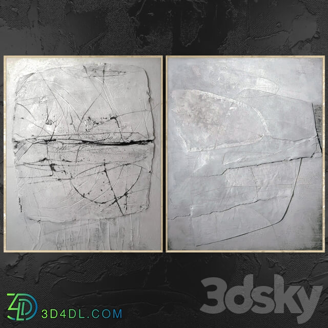 Paintings abstract set 475