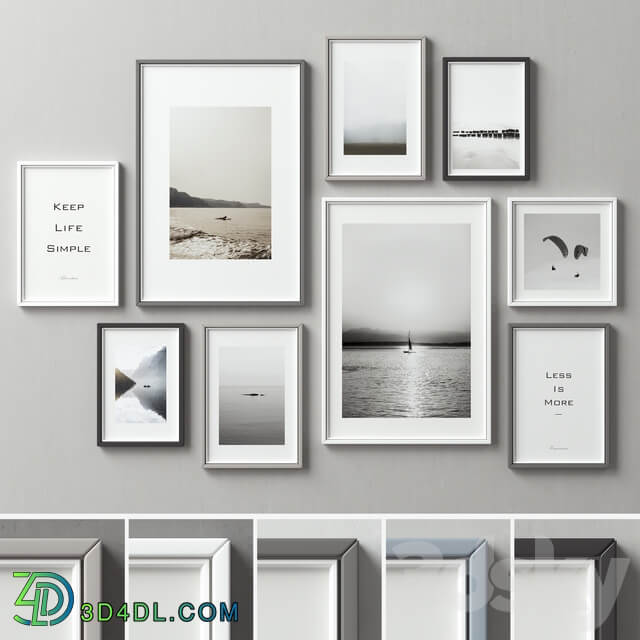 Picture Frames Set 123