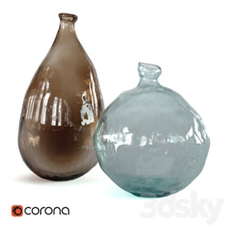 Zara home glass vases 