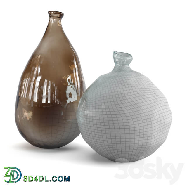Zara home glass vases