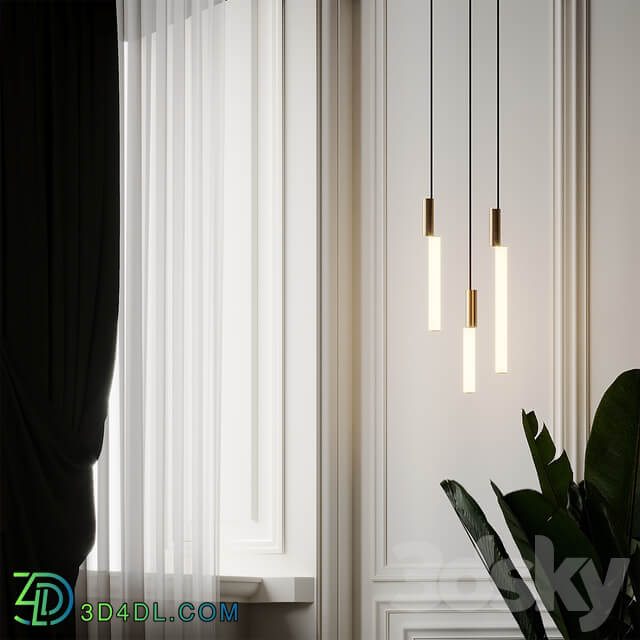 SIGNAL VERTICAL SUSPENSION By CVL Luminaires Pendant light 3D Models