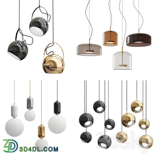 Collection Modern Pendants Pendant light 3D Models