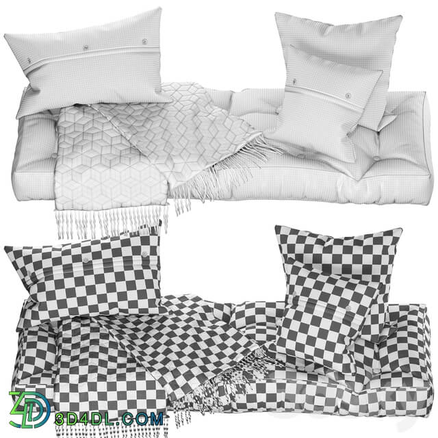 Seat pillow set 7