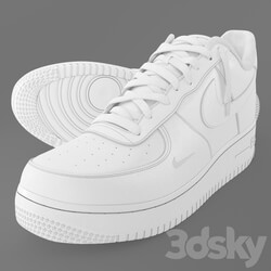 Nike Air Force 1 Footwear 3D Models 