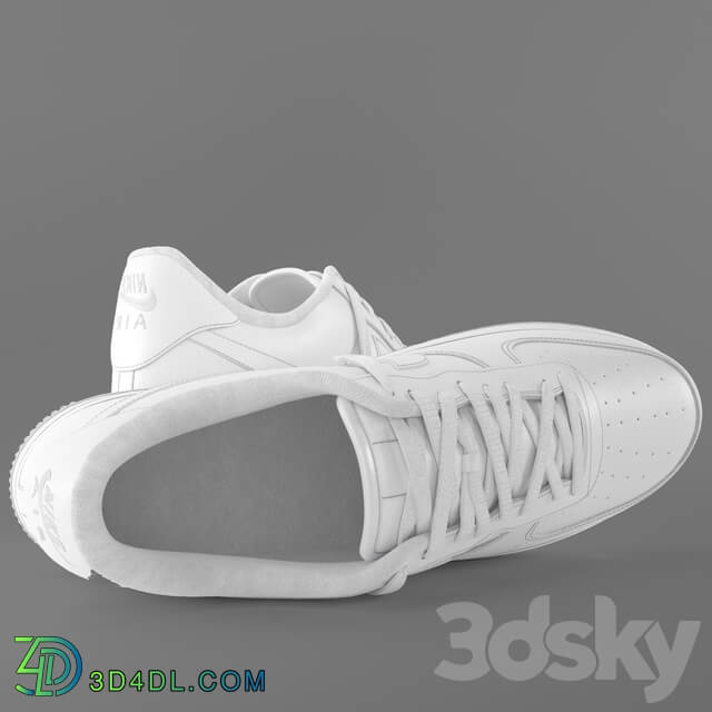 Nike Air Force 1 Footwear 3D Models