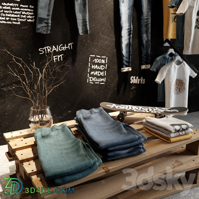Cloth Store Display Col1