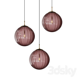 Nordic Colorful Glass Globe Pendant Lights ASKA Pendant light 3D Models 